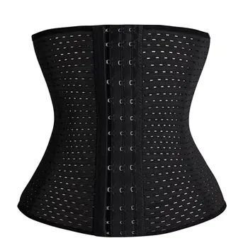 

Three-row Buckle Hollow Belt Women Slimming Corset Waist Trainer Body Beauty Shaper Postpartum Belly Band Tummy Control Belt