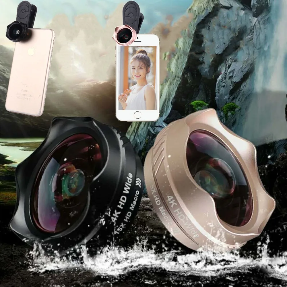 HD 4K distortion Mobile Phone Lens Camera Lens Optical 120