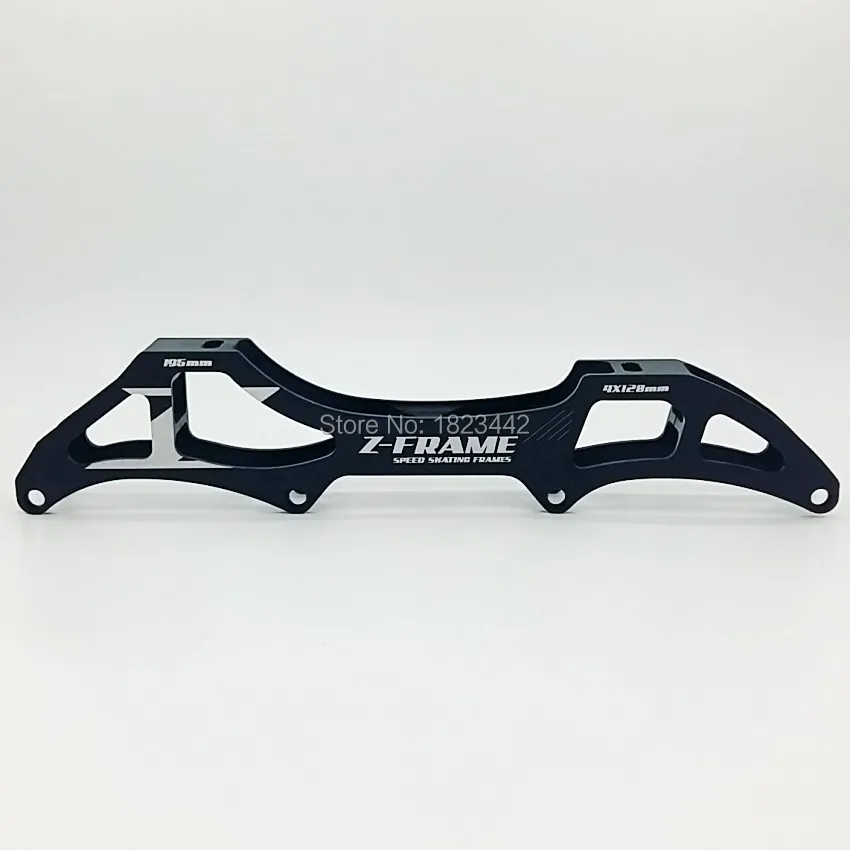 

4X120mm Z-Frame Inline Speed Skates Frame, for 4*120mm Wheel Skating Base, 7075 Aluminium Alloy, 195mm Boot Nail Distance
