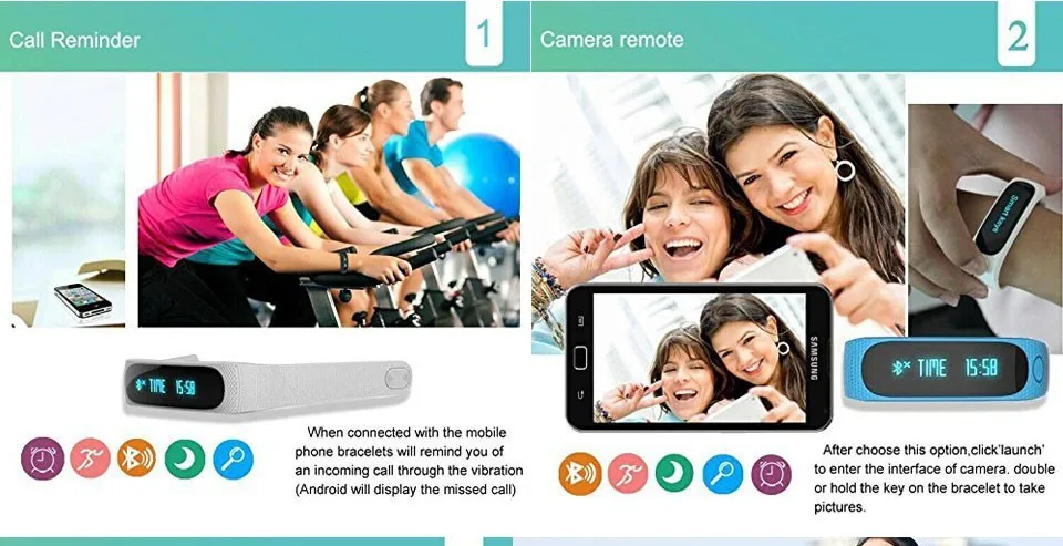 Time owner E02 Smart Band Фитнес трекер умный Браслет-трекер активности anti-потерял напоминание умный Браслет для iOS и Android