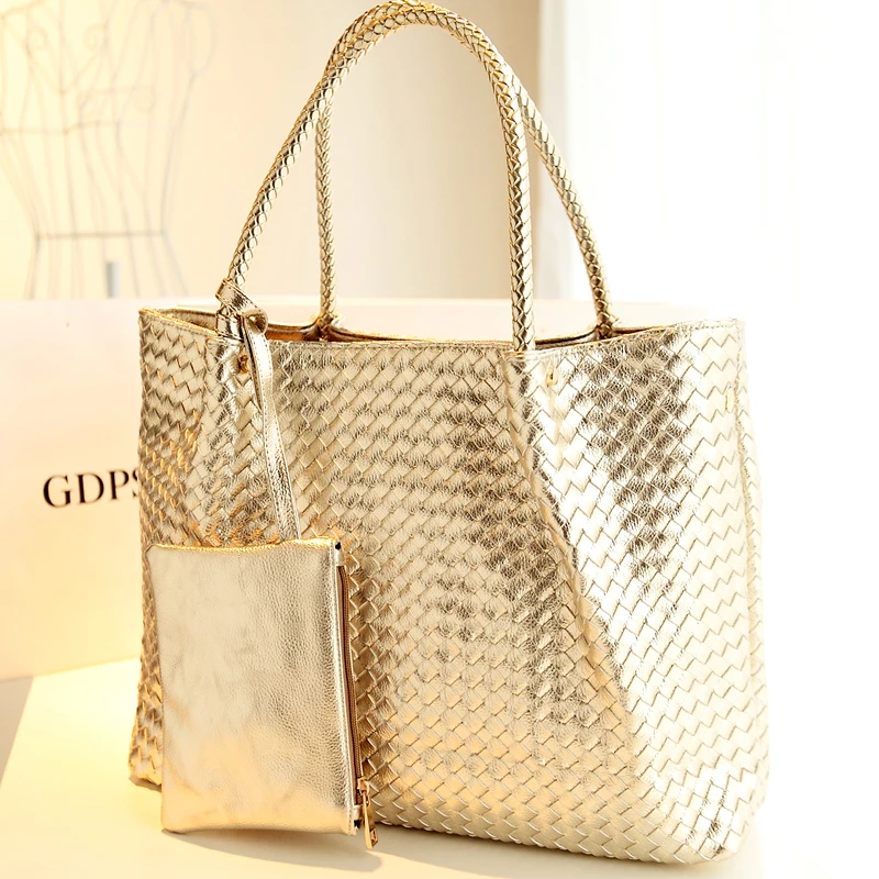 Luxury new 2014 Knitted Women Handbag Fashion Vintage Big Capacity