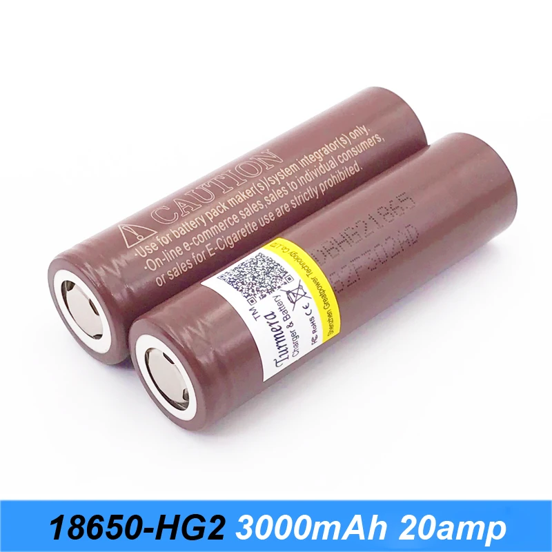 HG2 18650 3000mah 30A электронная сигарета перезаряжаемые батареи мощность высокой разрядки 30 Ампер большой ток Vape мод использовать JY16