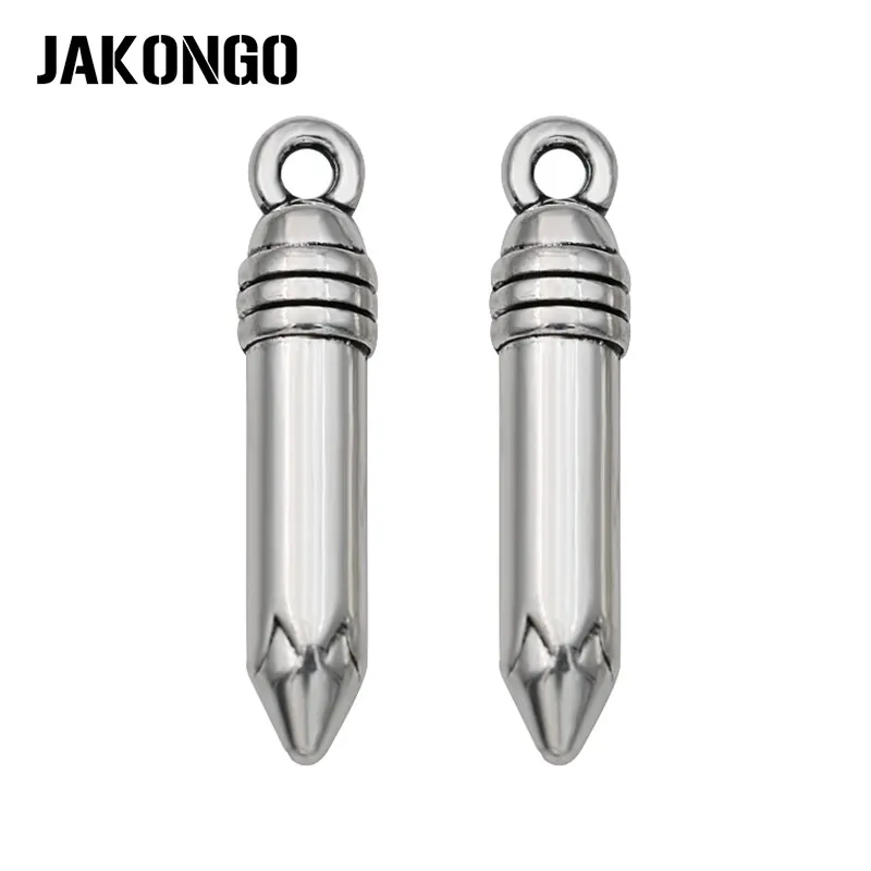 JAKONGO антикварные посеребренные подвески карандаши для изготовления ювелирных