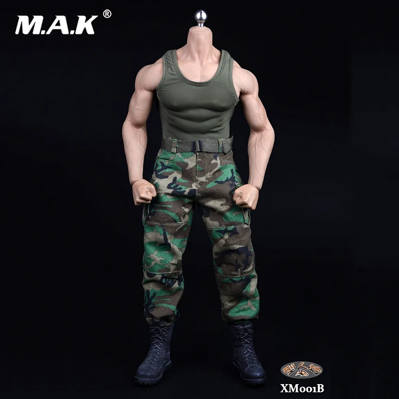 

XM001 B C 1/6 Scale Action figure Accessories Men's vests and pants Suit Set w shoes Clothing set For 12" PH M34 muscles Body