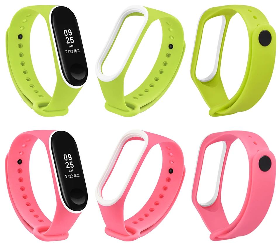 Xio mi Band 4 mi Band 4 Band 4 силиконовый ремешок+ мягкая пленка защитная пленка для экрана цветные Ремни Аксессуары для Xiaomi mi Band 4