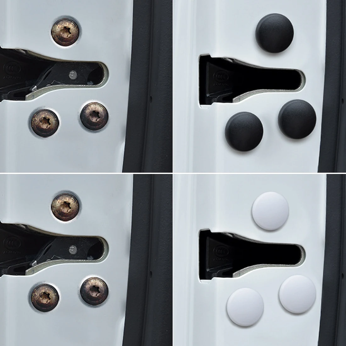 12pcs car door screw waterproof rust protection cover car screw cap GM