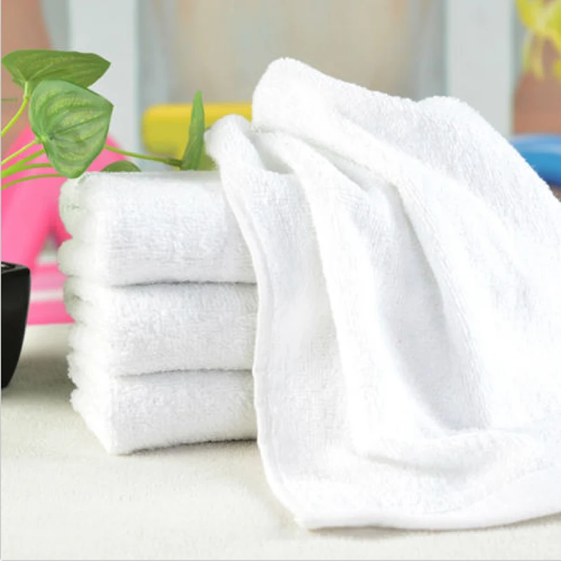 5 шт./лот 30*60 см Новое хлопковое банное полотенце для рук мочалки Салон Спа Отель пляж белый P10