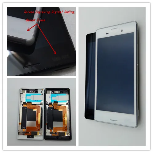 

JIEYER 5.0"For Sony Xperia M4 LCD Display Touch Screen Digitizer Assembly Frame E2303 E2333 E2353 For SONY M4 Aqua Lcd