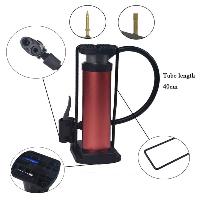

Bicycle Pump Aluminum alloy Foots Pumping Mini Portable Air Pump Balloon