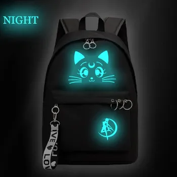 

Funny Sailor Moon Backpack Girl's School Bags College Students Laptop Backpack Casual Backpack Anime Travel Shoulder Bags