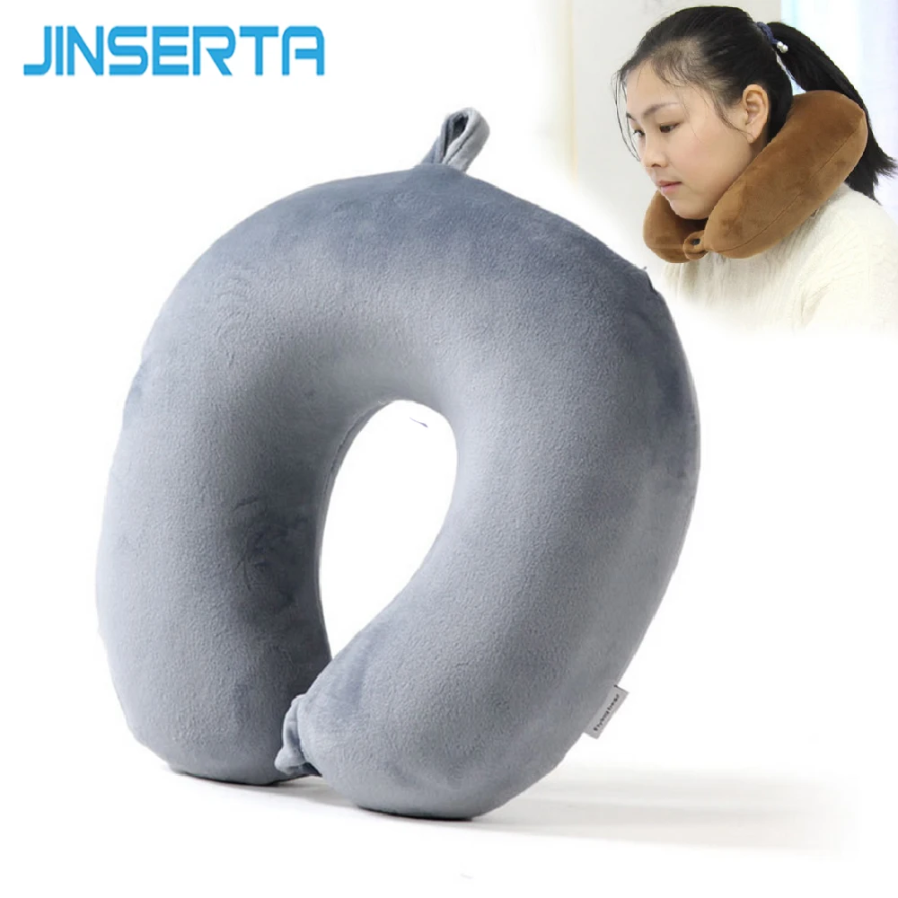 JINSERTA Memory Foam путешествия подушки детские U образный подушка для поддержки головы для автомобиля полета путешествия средства ухода за кожей