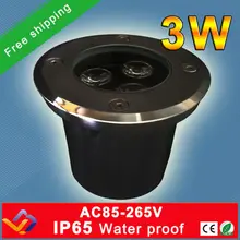 10 шт./лот Прямая с фабрики 3*1 Вт светодиодные лампы для D60MM* H70MM светодиодный подземный свет IP65 захороненный встраиваемый напольный светильник