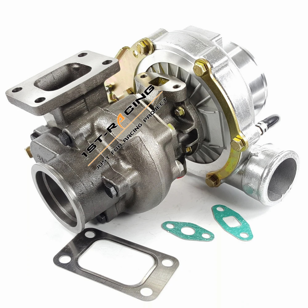 WGT35 gt35 Turbine A/R.63 Comp AR .70 water anti surge v band TURBO turbocharger universal on