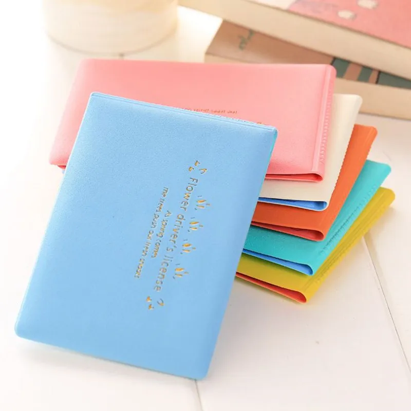 

Coloffice 1PC Candy Color PU Card Holder Genuine Business Multi-Card Credit/Bank Case Name Card Package Note Holder Office