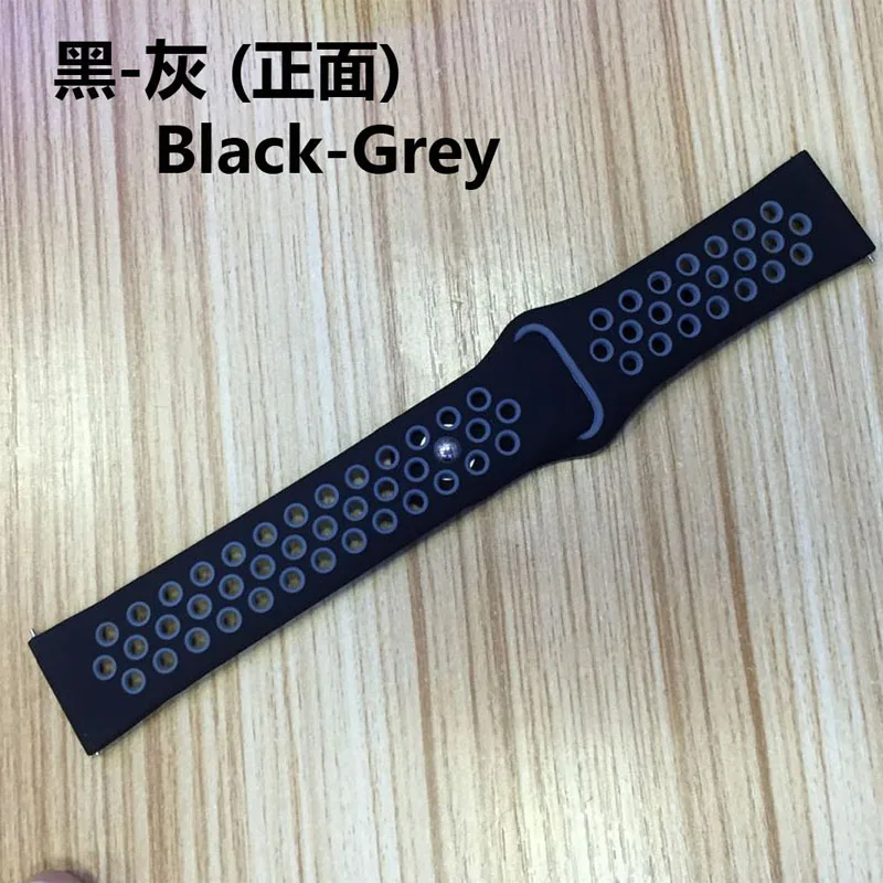 black gray Galaxy watch 46 мм для samsung gear S3 Frontier active 2 Galaxy watch 42 мм amazfit bip grt huawei watch GT ремешок 22 мм ремешок для часов - Цвет ремешка: black gray