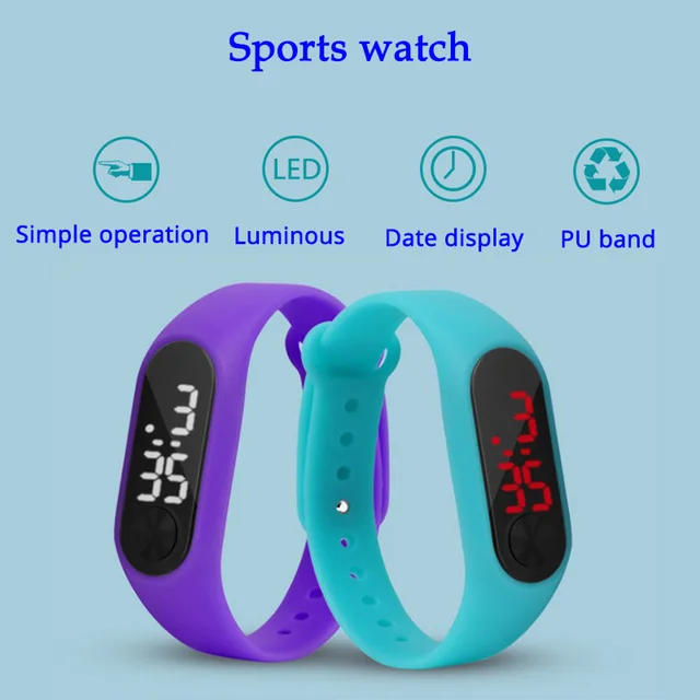 Led Sport Children Watch Men Women PU Bracelet Kids Watches Electronic Wristwatc Led Sport Children Watch Men Women PU Bracelet Kids Watches Electronic Wristwatc