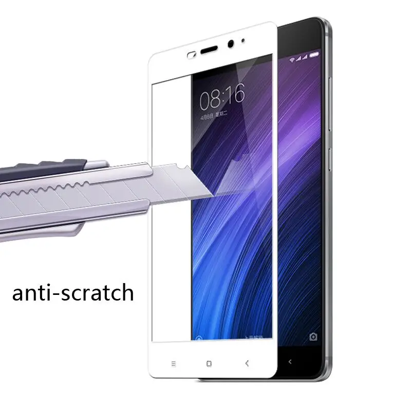 MWIHPHMS xiaomi redmi 4 стекло полное покрытие защита экрана для pro закаленное
