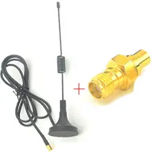 1 м антенна 1090 Mhz MCX Штекерный соединитель 2.5dbi прибыли ADS-B антенна RG174 магнитное основание+ MCX гнездовой SMA для женщин в комплект поставки входит адаптер
