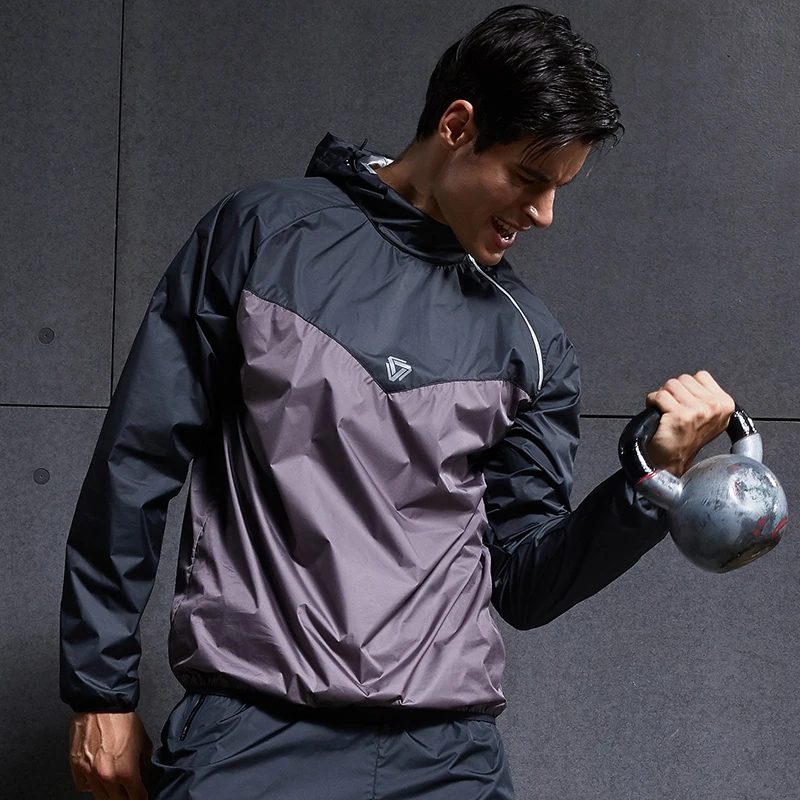 Lantech Men Hot Sweat Jacket Running 