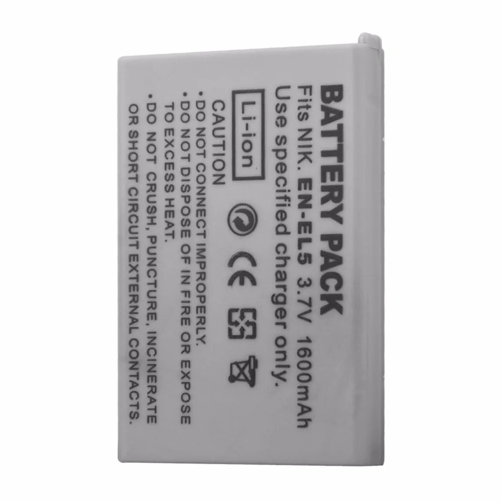 EN EL5 ENEL5 Аккумулятор для цифровой камеры Nikon Coolpix P4 P80 P90 P100 P500 P510 P520 P530 P5000 P5100 5200 7900