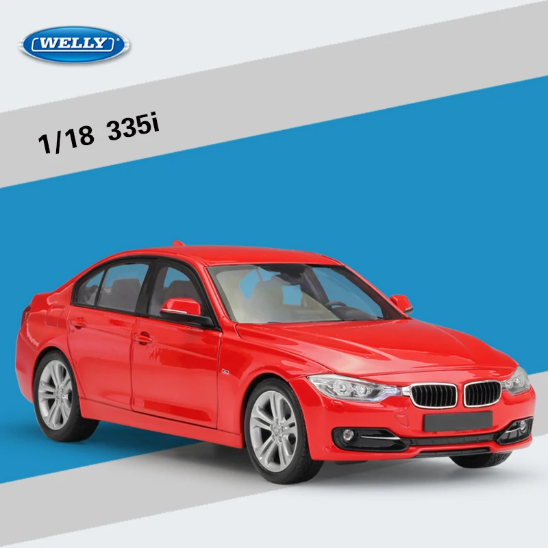 

1:18 Scale Alloy Car 335i Alloy Diecast Model Cars Red For Children's Toy Gift Collection Original Package Toy Free Shipping