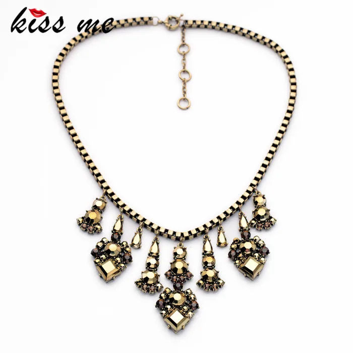 

New Design Fashion Jewelry Elegant Vintage Gold Color Pendant Collar Necklaces &Pendant 2017