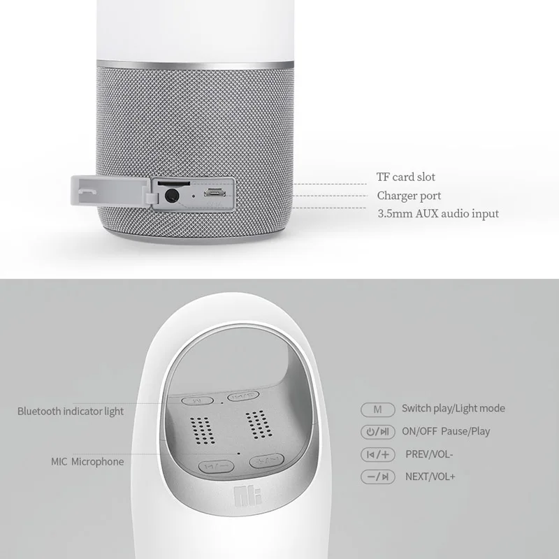 Мини беспроводной Bluetooth динамик NILLKIN стерео сабвуфер громкий динамик красочный портативный динамик s power Bank автомобиль наружная спальня