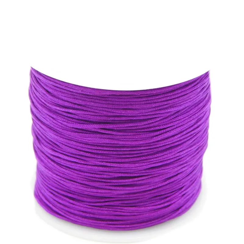 55 м/сумка 0,8 мм 15 цветов круглые Soutach шнуры под бусины нить/веревка для ожерелья браслет ювелирных изделий - Цвет: Purple