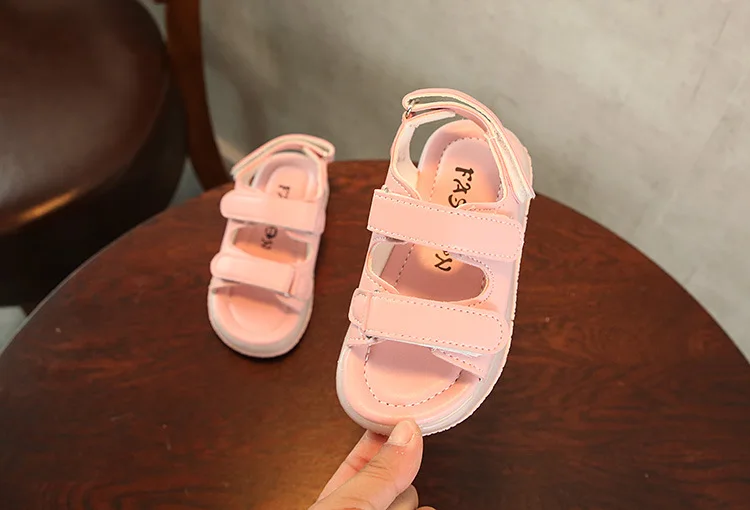 JUSTSL/ летние детские сандалии для девочек и мальчиков; детская обувь; повседневные красивые пляжные сандалии