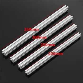 

1pc New Durable 200/250/300/350mm Length 2020 T-Slot Aluminum Profiles Extrusion Frame For CNC