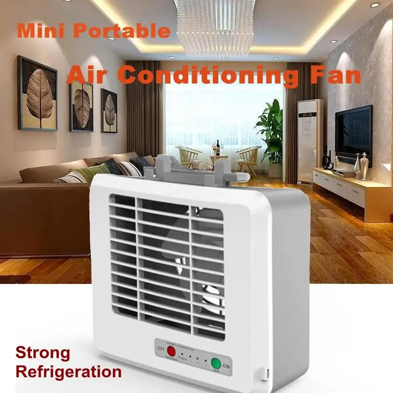 

Car Mini Portable Air Conditioner Fan Quiet Chiller Strong Refrigeration Air Conditioning Fan For Student Dormitory Home Office