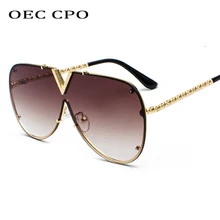 Gafas De Sol De gran tamaño para hombre y mujer, lentes De Sol a la moda, De diseñador De marca, UV400 O2
