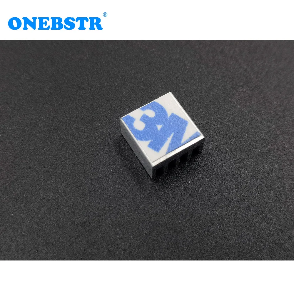 10Pcs/lot 8.8X8.8X5mm Cooling Radiator Adhesive On The Back Glue Cooler Electronic Chip Heatsink For A4988 Chip Free Shipping