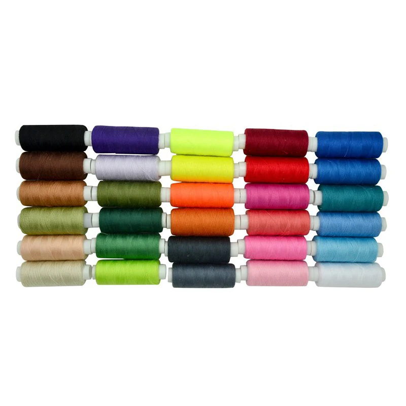 30 шт. разноцветные швейные нитки 250 ярдов|thread sewing supplies|sewing threadsewing thread kit |
