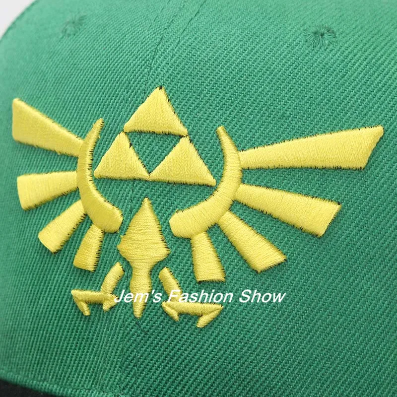 Легенда о Zelda вышивка логотипа Бейсбол Кепки s Snapback Кепки s Шапки Повседневное регулируемый зеленая шляпа от солнца Кепки