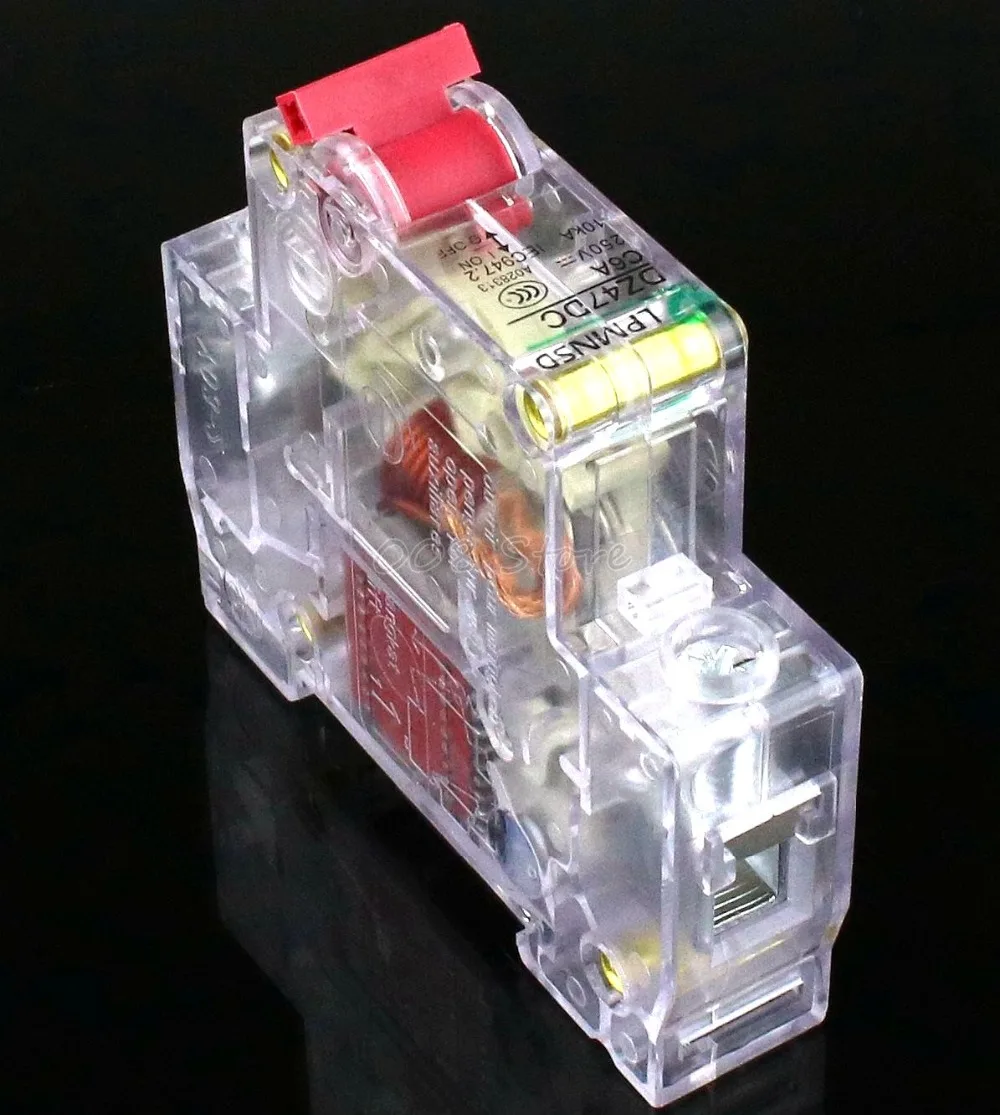 1P 6A 230/400v ~ Мини автоматический выключатель MCB C45 C Тип AC DC|circuit breaker mcb|mcb typecircuit |