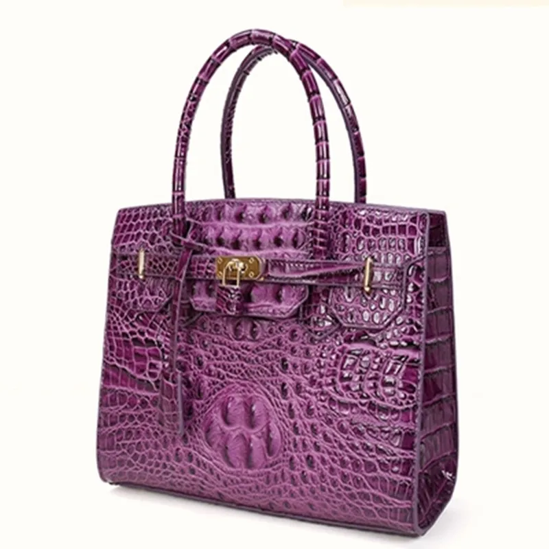 

High-grade New Professional Women Alligator Casual Tote Genuine Leather Bags Handbag Lady OL Business Bag