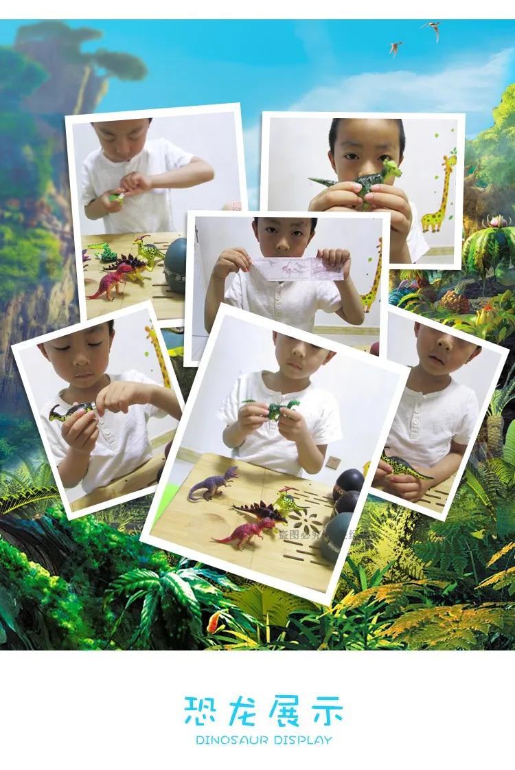 Animal de Estimação Dinossauros Ovos Novidade Brinquedo Dino Jogar Criativo Brinquedos Educativos Presente Interesse Dinossauro Aleatório 4 Peças ou 8 3d 6 3d dinossauros ovos novidade brinquedo dino jogar