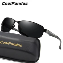 Брендовые высококачественные поляризованные солнцезащитные очки, Мужские Винтажные Солнцезащитные очки с металлической оправой для вождения, мужские очки Gafas de sol masculino