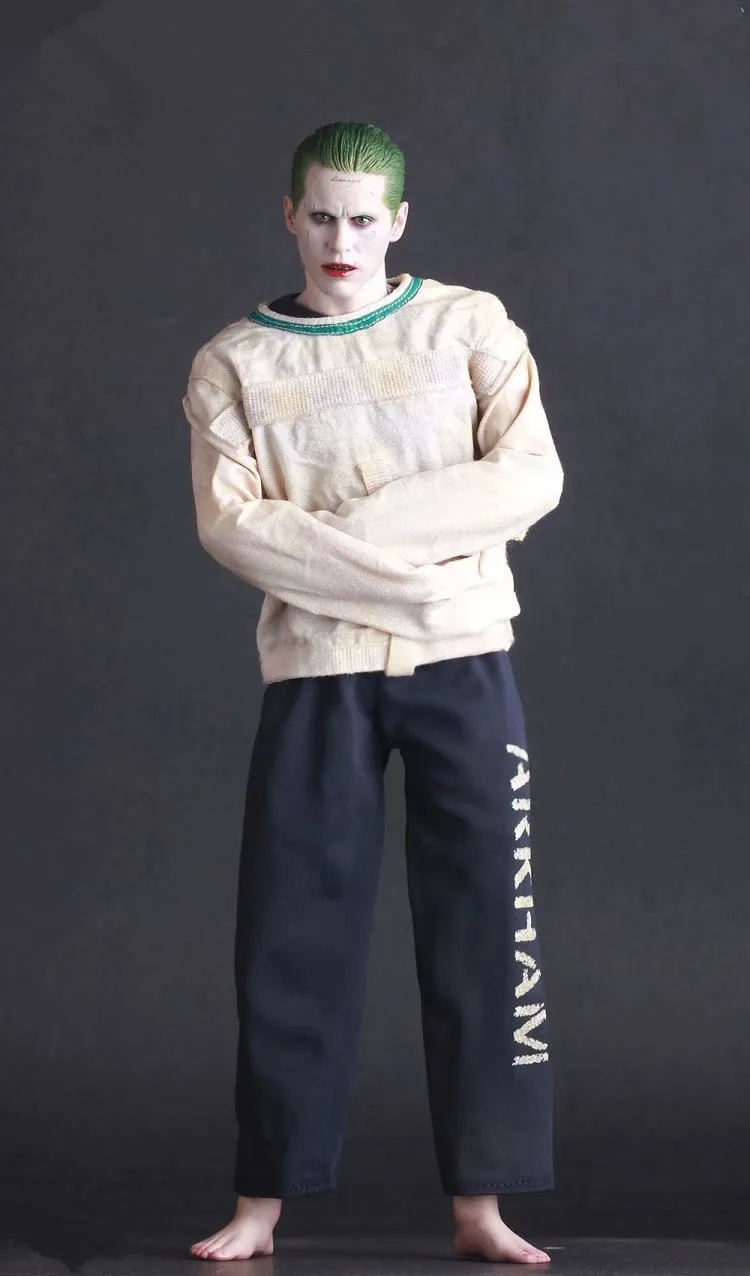 

30cm Crazy Toys Suicide Squad The Joker Variant Genuine Arkham Asylum Mental Hospital Joker PVC Action Figure Toy Doll with Box