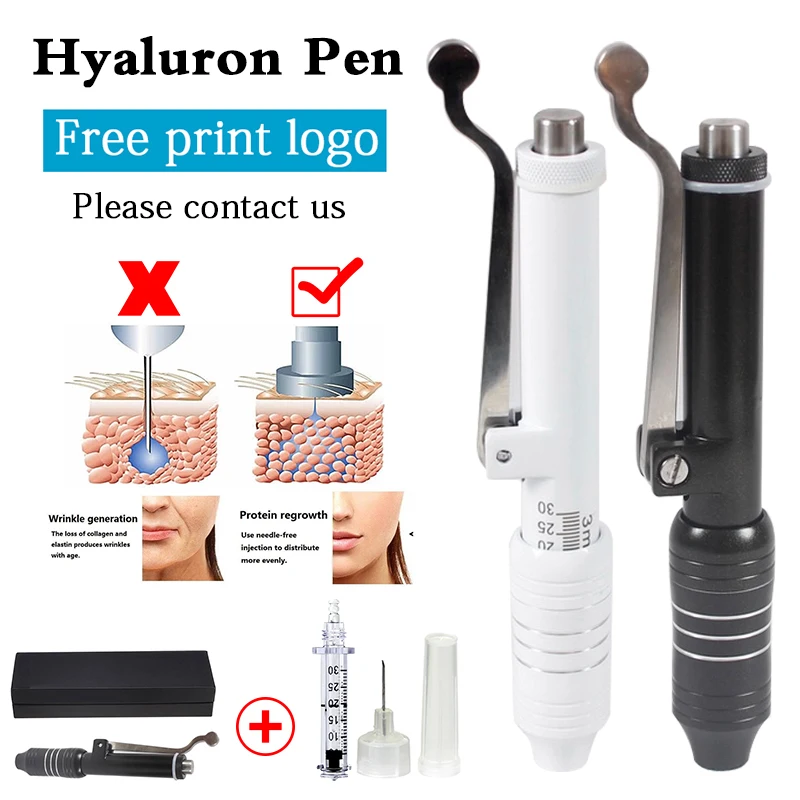 

Hyaluron Pen Atomizer Sterile Hyaluronic Acid Pen Therapy Hyaluron Gun Lip Lifting Injection Disposable Syringe Free print logo