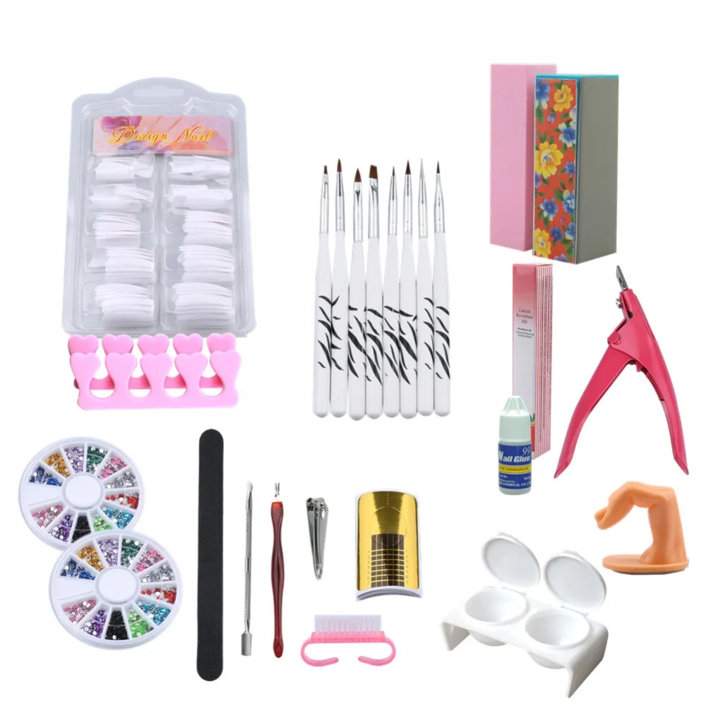 Gel Nail Kit Set For Manicure Gel 36w uv Lamp 36 Colors Gel Nail Art Tools Kit Nail Extension Set UV Gel All For Manicure Set