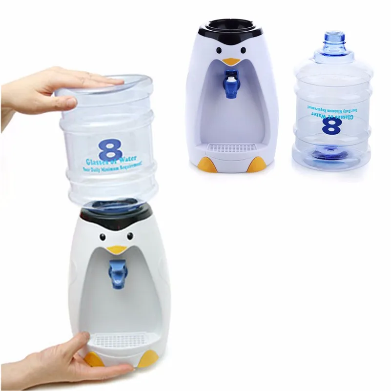2.5L (8 Bril) Pinguïn Mini Water Dispenser Leuke Destkop Water