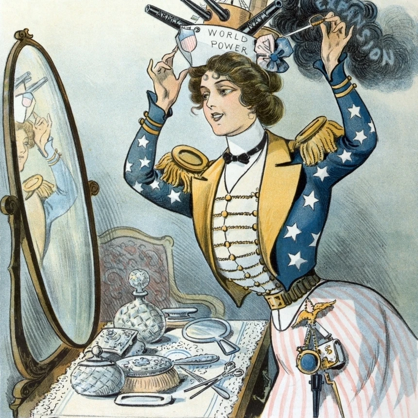 Columbia's Easter Bonnet  Puck Magazine  1901 Poster Print by Science Source (18 x 24)