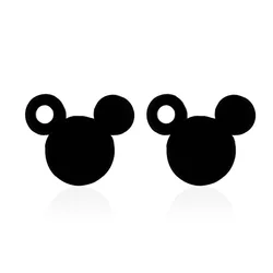 Stainless Steel Cute Earrings Fashion Jewelry Cute Mickey Stud Earrings For Women Girls Kids