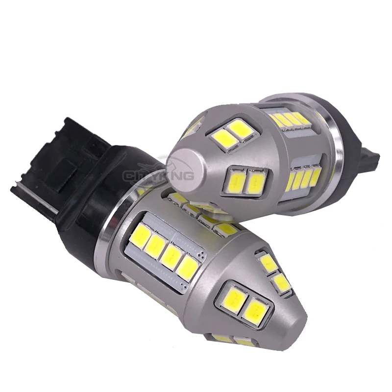 2 шт./лот T20 7440 LED W21/5 Вт 30smd 2835 LED 30 Вт тормозной сигнал поджав хвост лампа DC12-24V замена лампы Автомобильный источник света