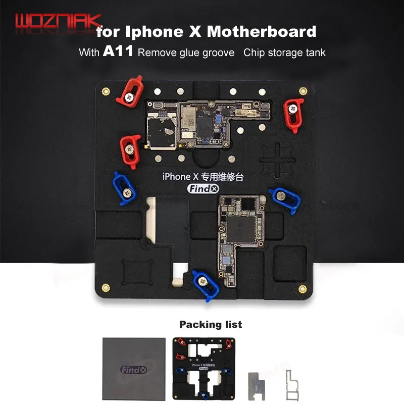 

Wozniak for IPHONE X High-quality Special Fixture for Maintenance A11 jig Remove Glue Mainboard Repair Fixed Maintenance Clamp