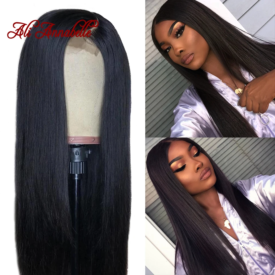 

360 Lace Frontal Human Hair Wigs Straight Hair 150% 180% Density Lace Front Wigs Full End Brazilian Pre Plucked with Baby Hair