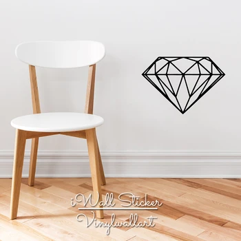 

Diamond Wall Sticker Modern Diamond Wall Decals Modern Diamond DIY Easy Wall Art Removable Wall Decors Cut Vinyl M2