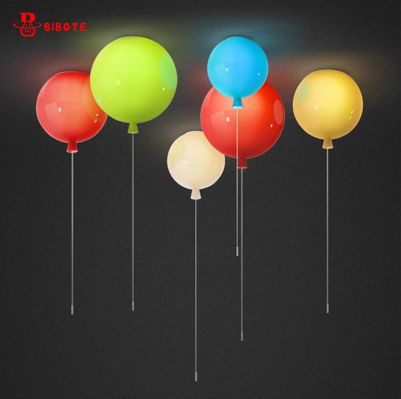 

Colorful Balloon Ceiling Lights Baby Children's Room Cozy Lamp Lustre Luminarias Minimalist Plafonnier Moderne Lamparas de Techo